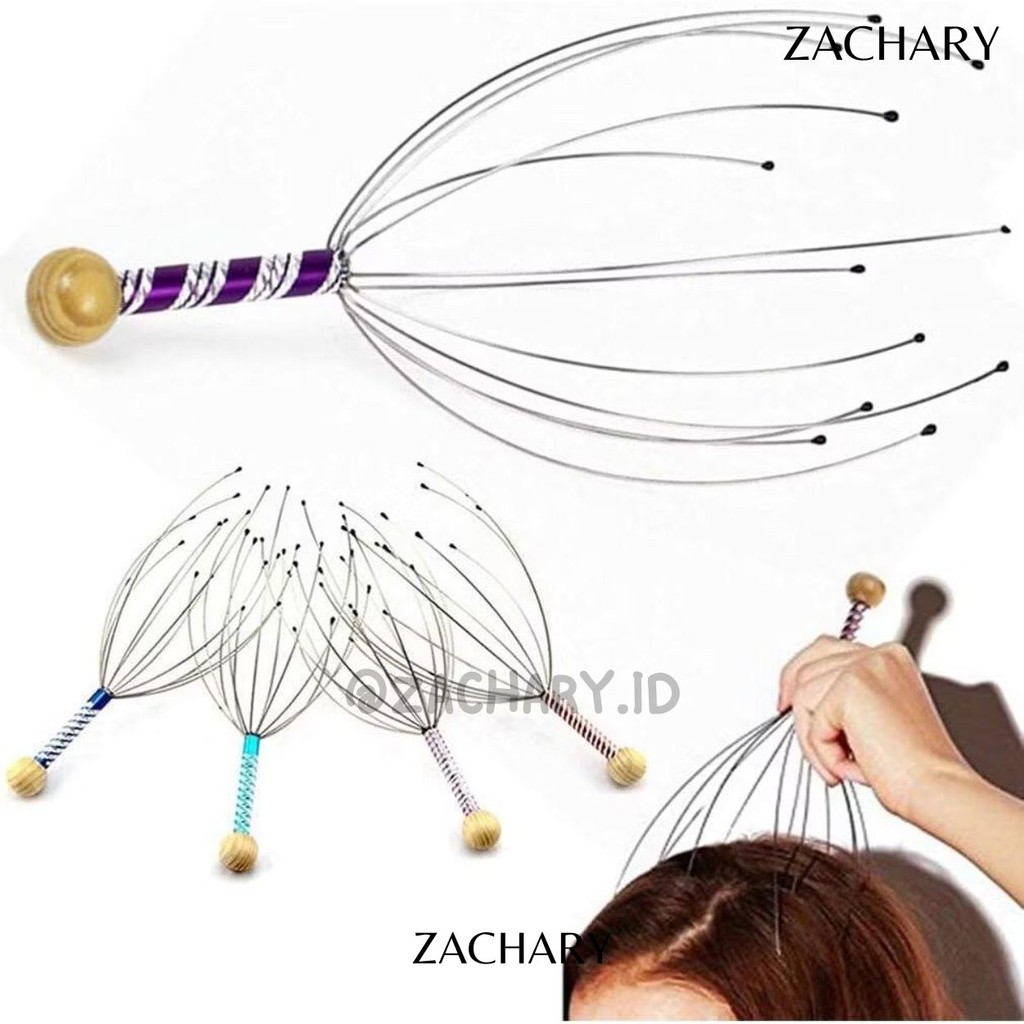 Alat Pijat Refleksi Kepala Manual – Terapi Sakit Kepala & Pusing Head Massager