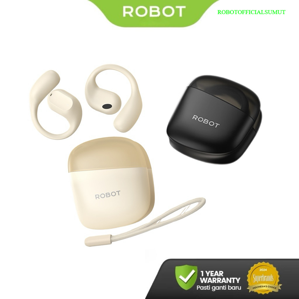 Robot Comfo M2 Bluetooth 6.0 Sport Earphone OWS Headset Running Original