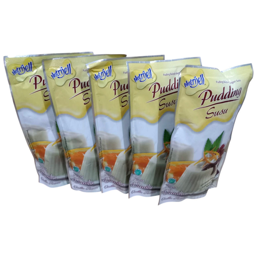 

Bundle 5 Pcs - Nutrijell Pudding Susu Vanilla