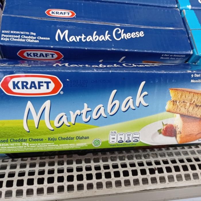 

Kraft martabak cheese Cheddar keju Cheddar olahan 2 kg