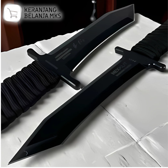Pisau Survival EDC Tactical Combat Dagger with Kydex Holster