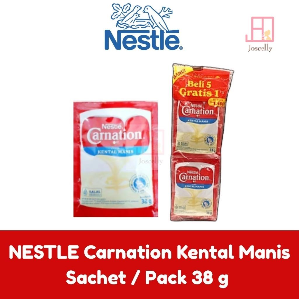 

JOSCELLY.ID NESTLE Carnation Krimer Kental Manis Sachet / Pack 38 gr