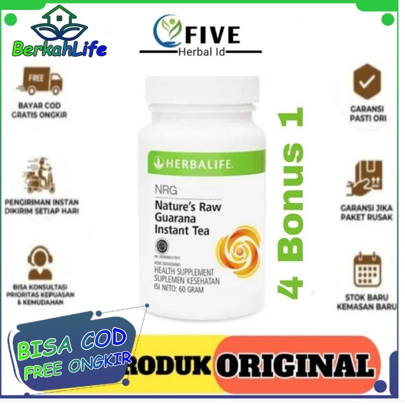 Herbalife NRG Tea Herbal HERBALIFE NRG Tea NRG Original Full Barcode Asli Apotik Teh Penambah Stamin