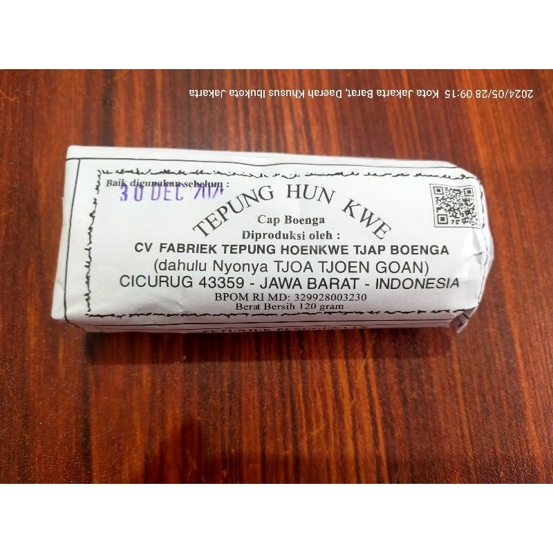 

TEPUNG HUN KWE CAP BOENGA (ASLI) 100 gr