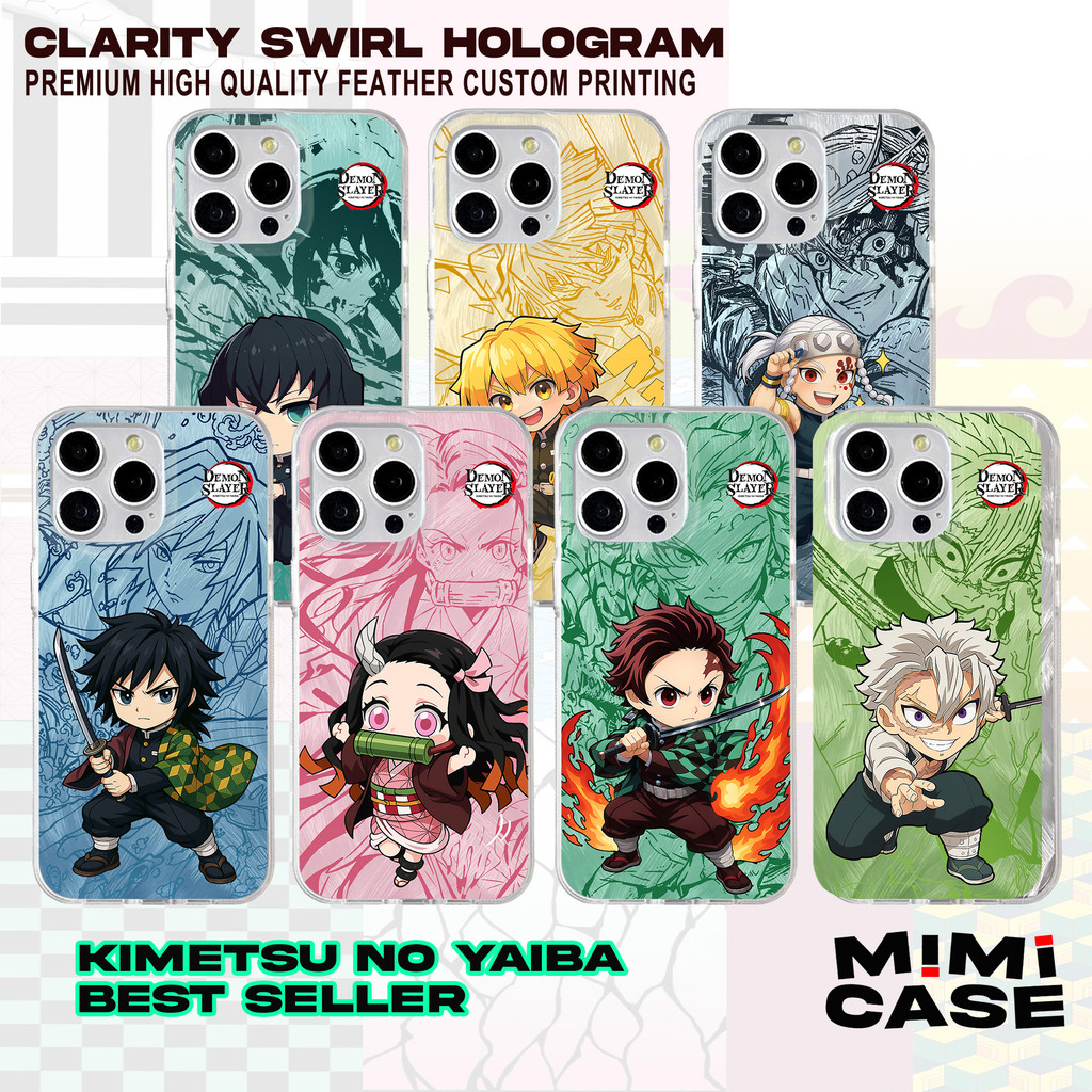 Casing Demon Slayer Oppo A5 A3X A17 A15 A57 A5PRO RENO6 RENO10 RENO11 RENO12 MI626 Karakter Anime Ca