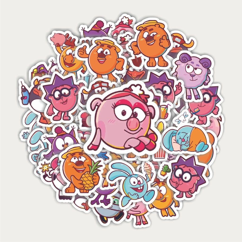

Sticker Pack Stiker Funny Character Smeshariki | Sticker TUMBLR | Stiker LAPTOP KOPER HELM