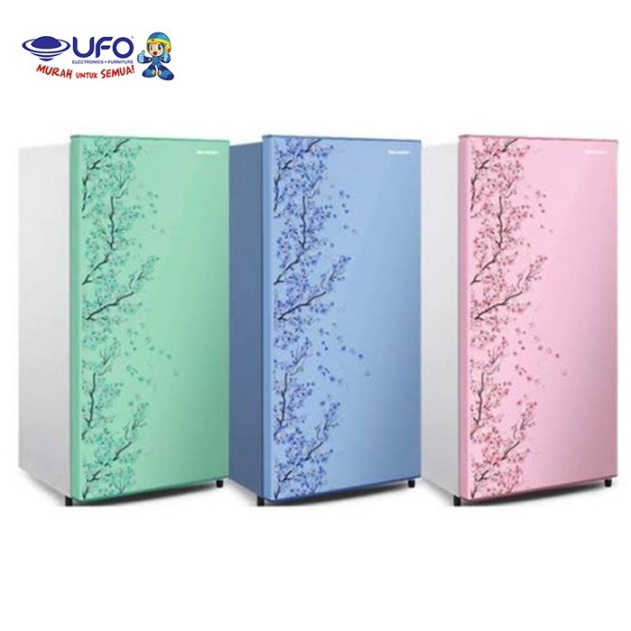 Sharp SJN162DSP/SH/SB Kulkas 1 Pintu Sakura Series