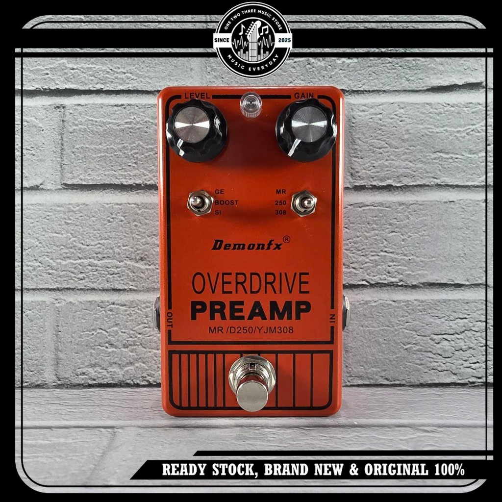 Demonfx YJM308 Efek Gitar Multi Overdrive Preamp MR D250 Micro Amp Pedal Electric Guitar Effect