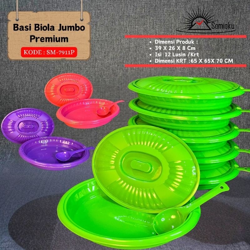 samiaku- wadah sayur oval  jumbo  6pcs prasmanan  basi sayur oval jumbo lengkap centang biola