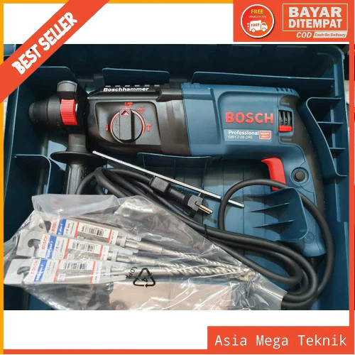 PROMO BONCHI Rotary Hammer Drill RRH 26 mm / Mesin Bor Bobok Beton 3 Fungsi 26mm sekelas makita makt