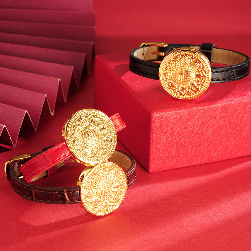 Aksesoris Gelang Jam Tangan Kompas Emas