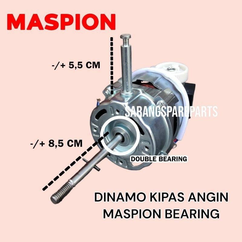 TANEKASHOP - DINAMO KIPAS ANGIN MASPION BEARING 16 INCH / MOTOR KIPAS ANGIN MASPION BEARING