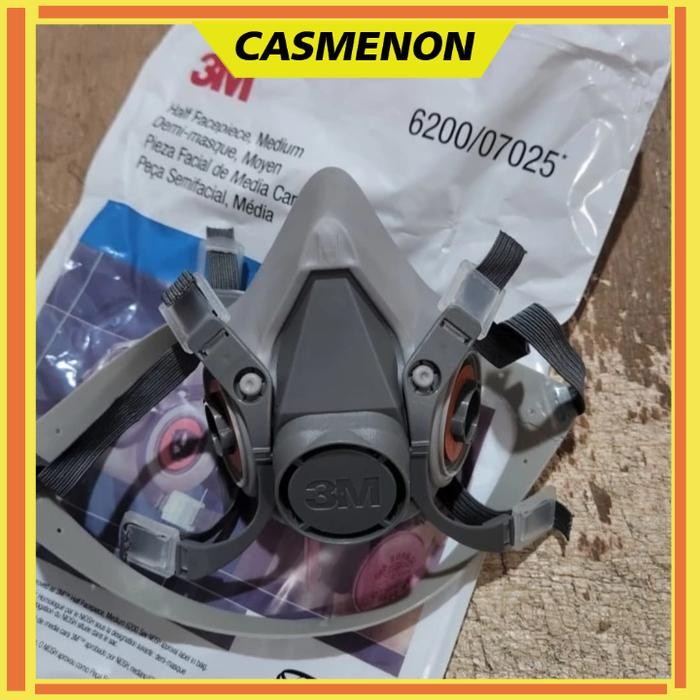 Masker Respirator 3M 6200 & 6300 original - Masker 6200