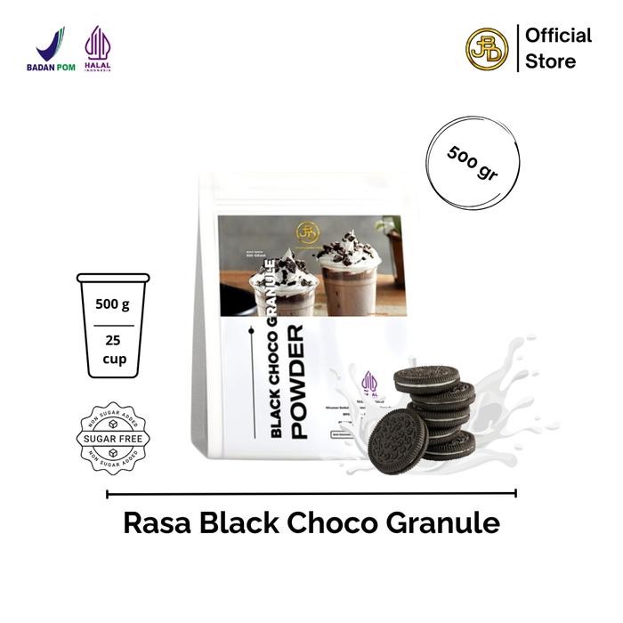 

[Promo] Bubuk Minuman Premium Rasa BLACK CHOCO GRANULE 1Kg JBD | Jakarta Bubble Drink | HALAL&BPOM - 500 gram