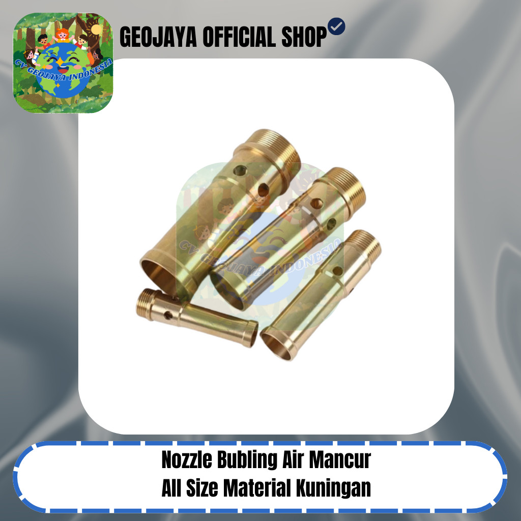 [TERMURAH] Nozzle Bubling Air Mancur All Size Material Kuningan