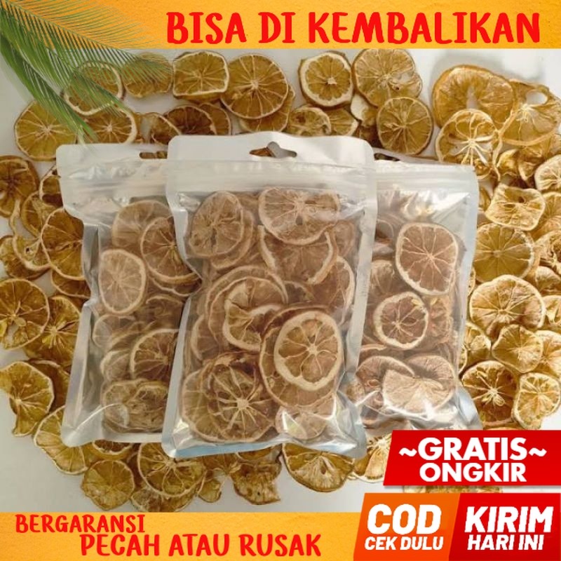 JERUK LEMON KERING 300gr / Dried Lemon Slice / LEMON KERING gread A