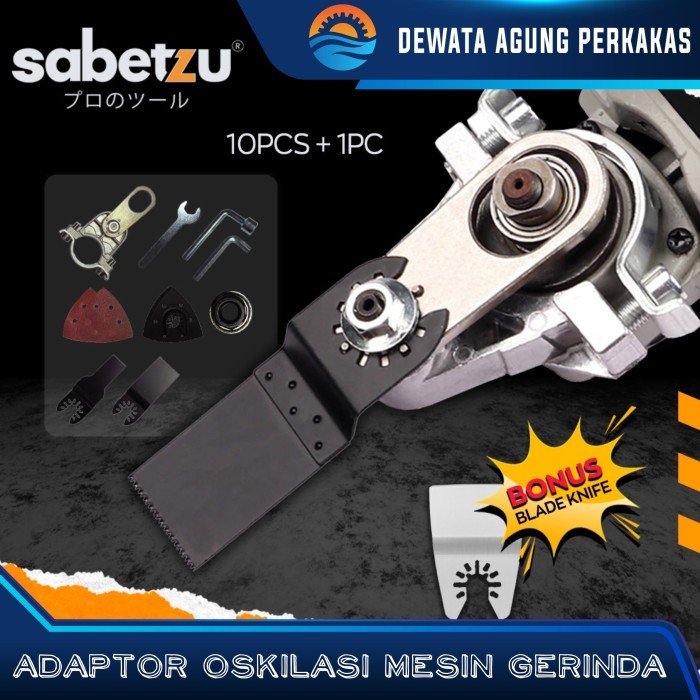 Adaptor Oskilasi Gerinda Sabetzu Pengubah Mesin Gerinda Menjadi Oskilasi Oscilating Tool Adapter