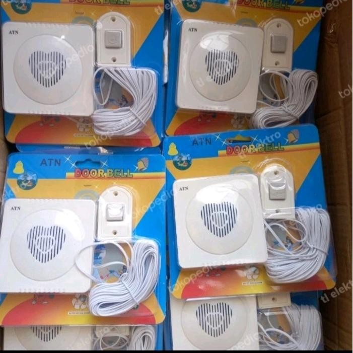 bel rumah pakai kabel -+12 METER 12 MUSIK pakai baterai a 2