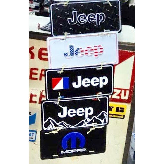 Plat nomor aksesoris Jeep Wrangler best