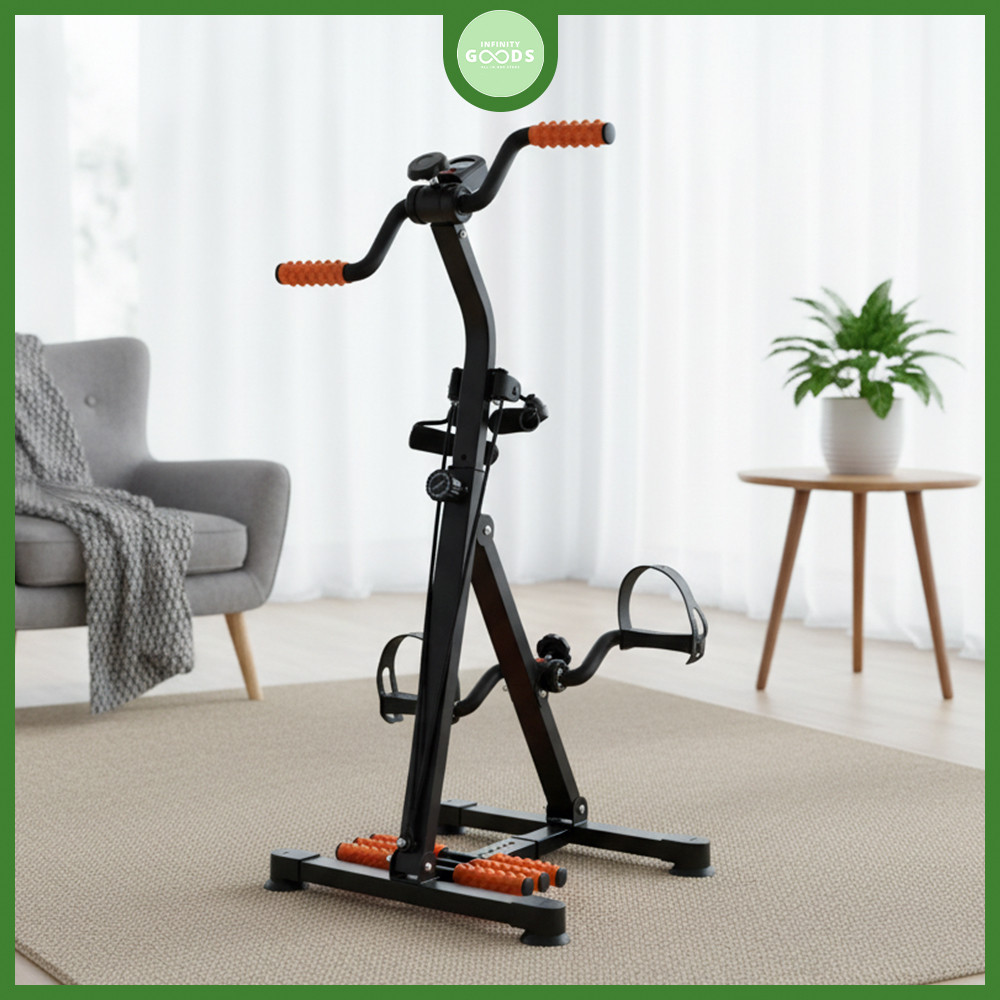 INF Sepeda Statis Alat Terapi Stroke Kaki & Tangan Sepeda Olahraga Upgrade