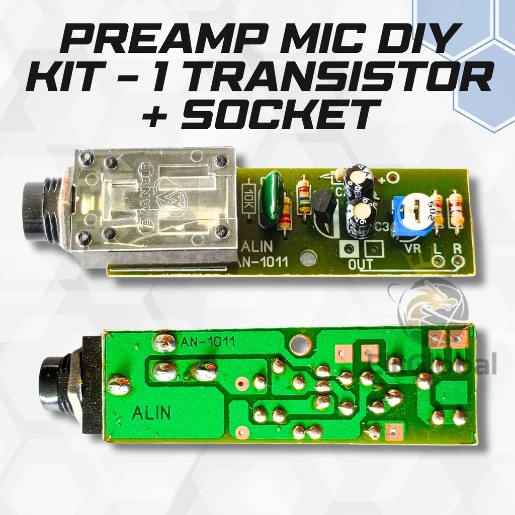 Preamp Mic 1 Transistor – Modul Kecil, Suara Lebih Kuat