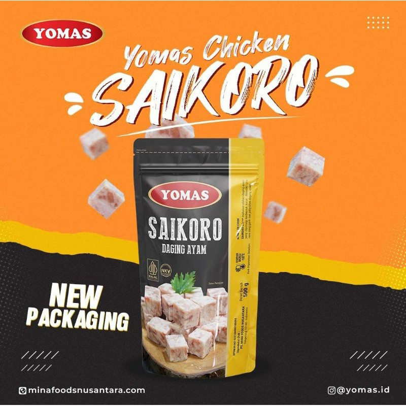 Yomas Ayam Saikoro 500gr / Saikoro Chicken / Saikoro Cube