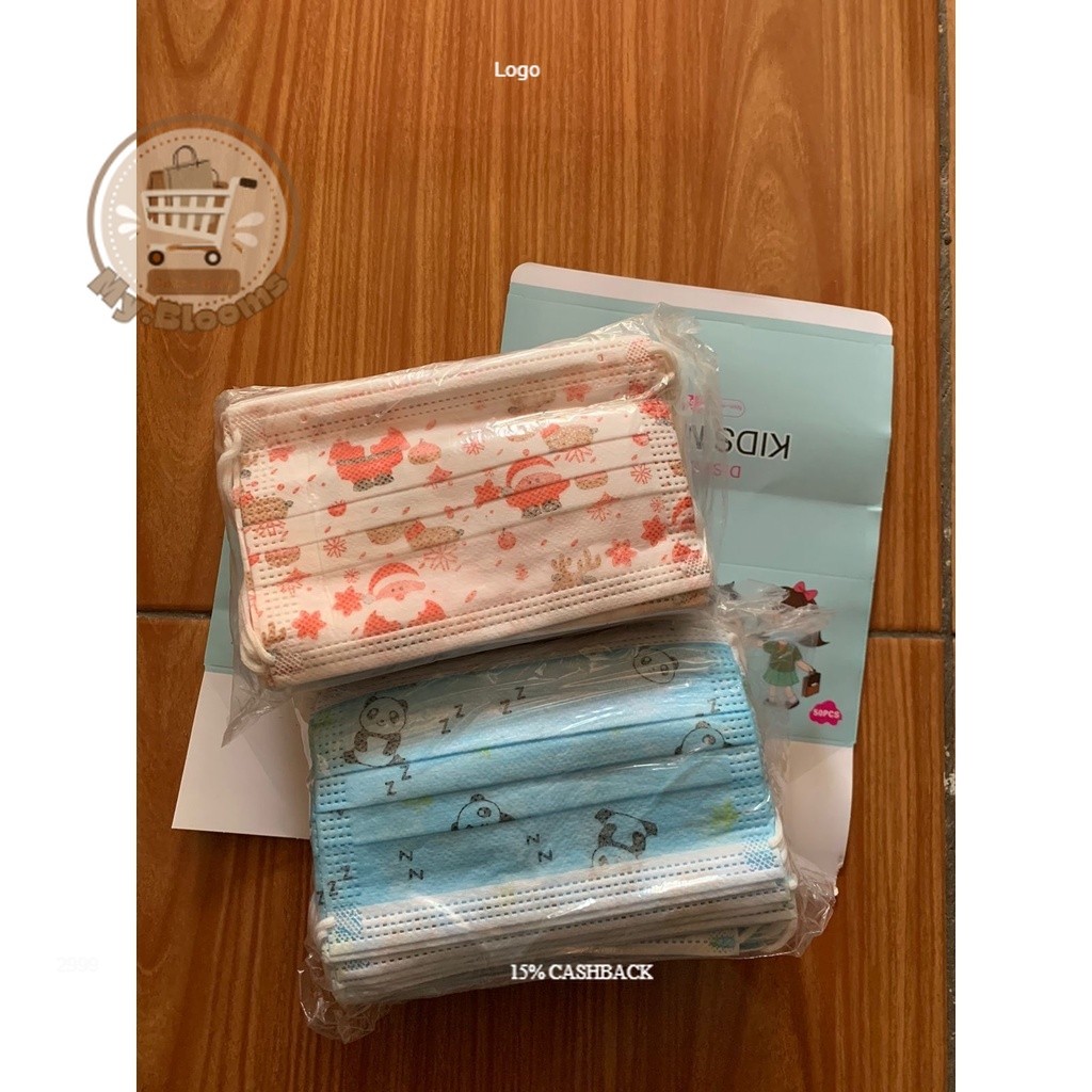 MY BLOOMS - MASKER MEDIS ANAK EARLOOP MOTIF/ MASKER ANAK MOTIF/ MASKER MURAH