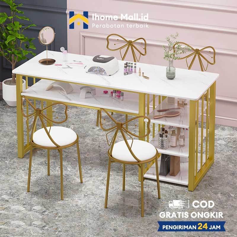 Meja Nail Art  Meja manikur ganda Meja salon kuku sederhana Meja nail art 120cm modis