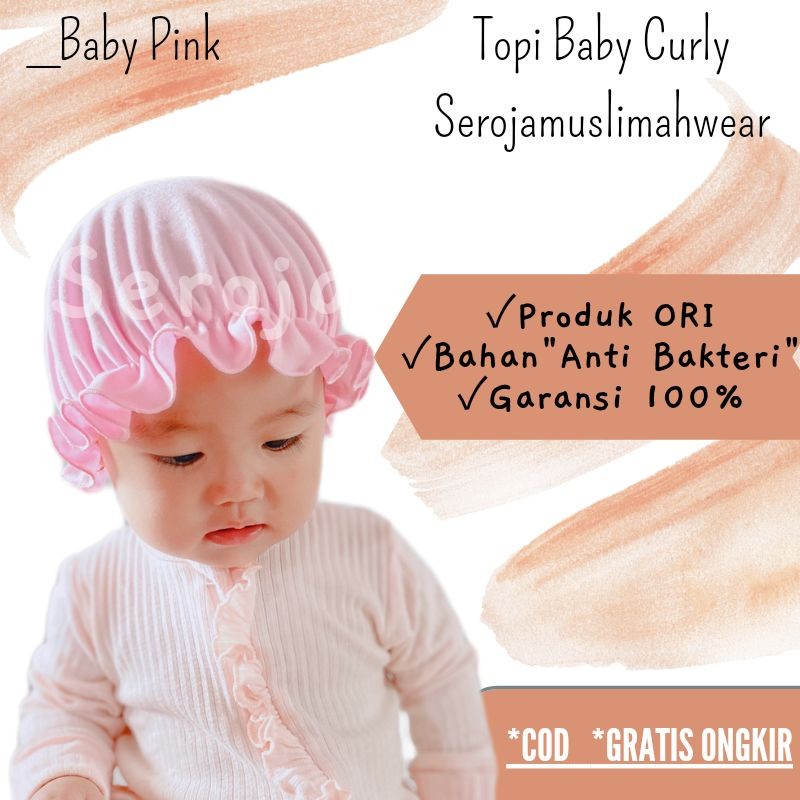 Topi Bayi/ Topi Noni Bayi/Turban Bayi/Topi Bayi Perempuan Newborn Baru Lahir
