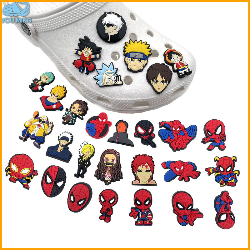 Pin Sandal Shoe buckle soft rubber shoes on removable decorative button hole hole shoes shoe buckle