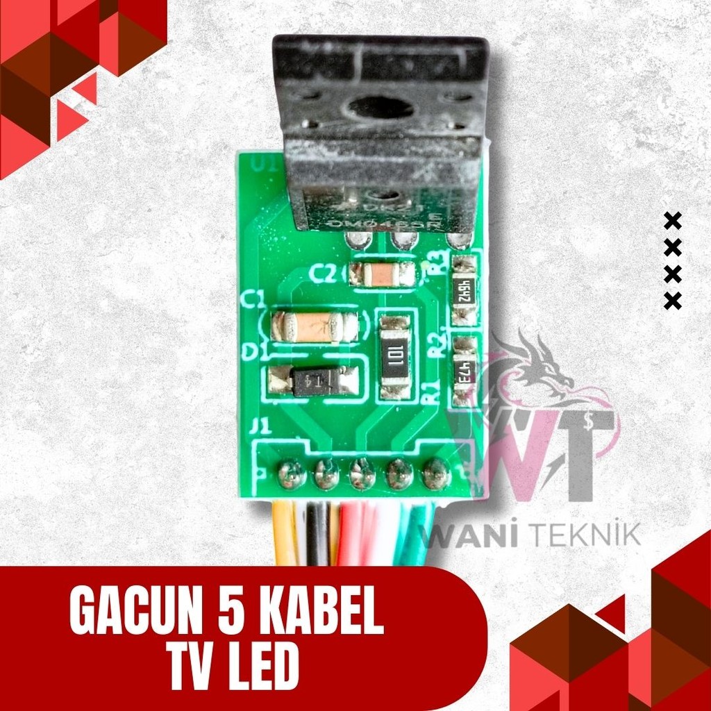 Gacun 5 Kabel | Power Supply TV LED/LCD Universal
