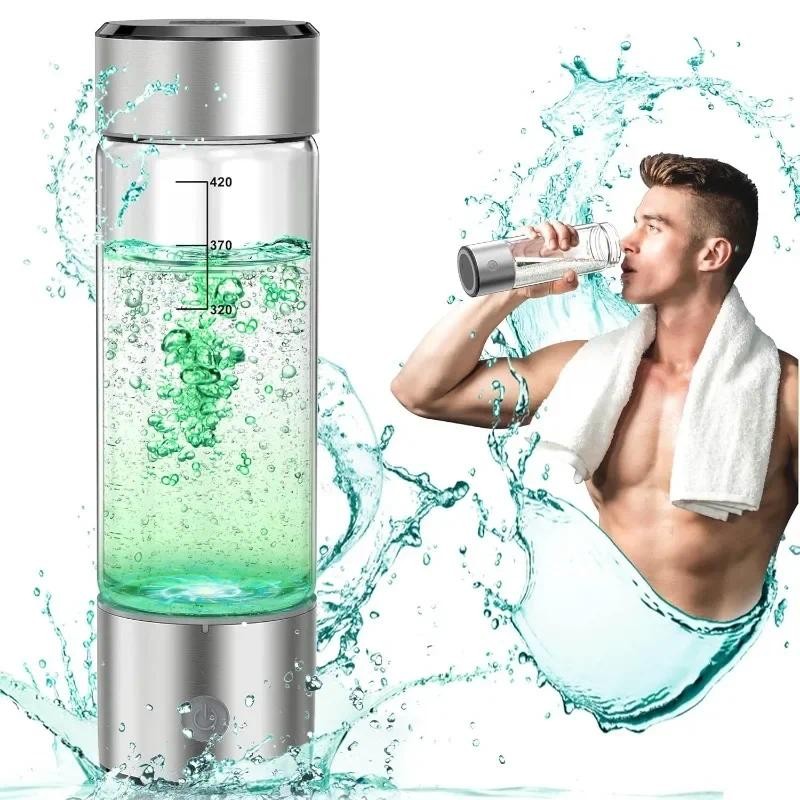 Hydrogen Water Bottle,3 Min Rapid Hydrogen Water Bottle Generator with SPE PEM Technology, Portable 
