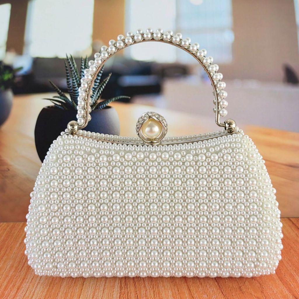 Tas pesta wanita import elegan tas kondangan wanita mewah clutch pesta wanita kristal cantik tas pes