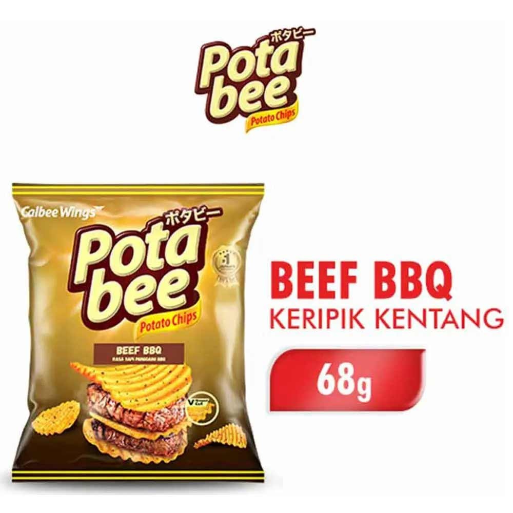 POTABEE SNACK POTATO CHIPS BBQ 68g