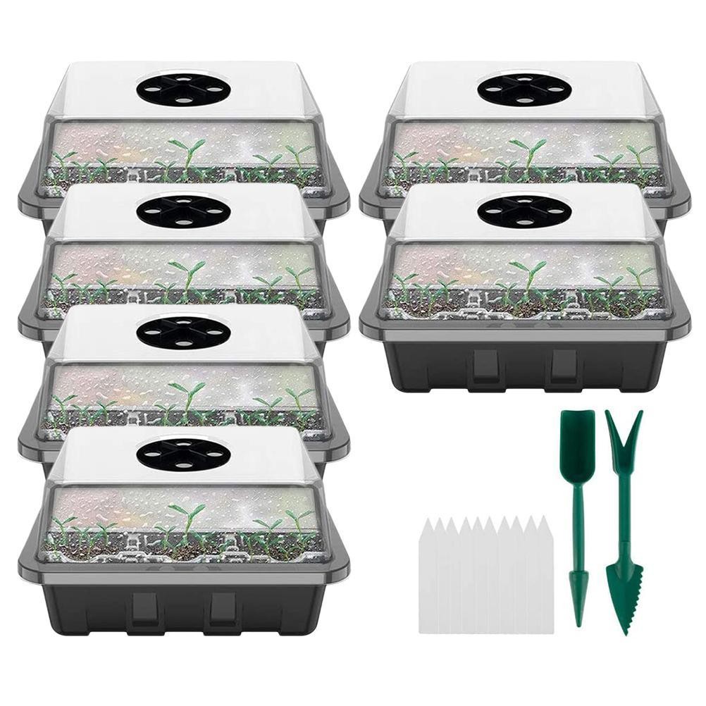 Greenhouse Propagation Box 12 Cells Greenhouse Propagation Tray Indoor Mini Greenhouse Propagation S