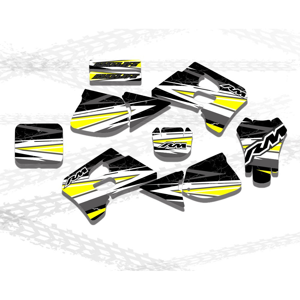 For Suzuki RM125 RM250 RM 125 250 1993 1994 1995 Motorcycle Fairing Graphics Background Decals Stick