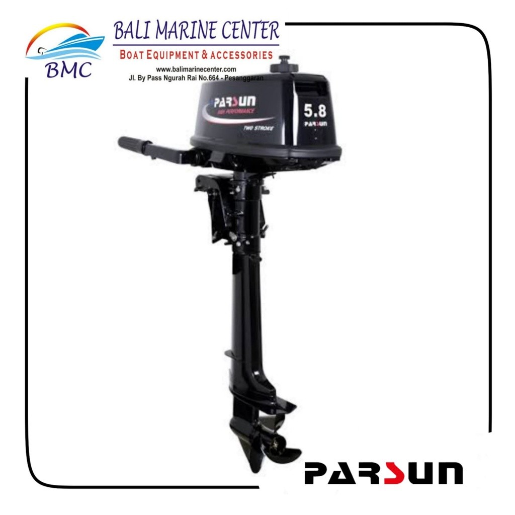 MESIN TEMPEL PARSUN OUTBORN ENGINE 5,8BMS 2 STROKE