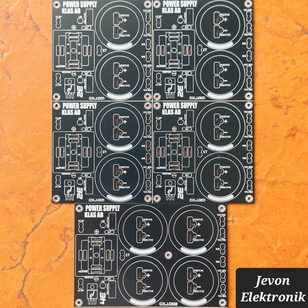 PCB PSU 2 4 Elco Dioda Sisir Polos Class AB Elko Capacitor Diode Kiprok