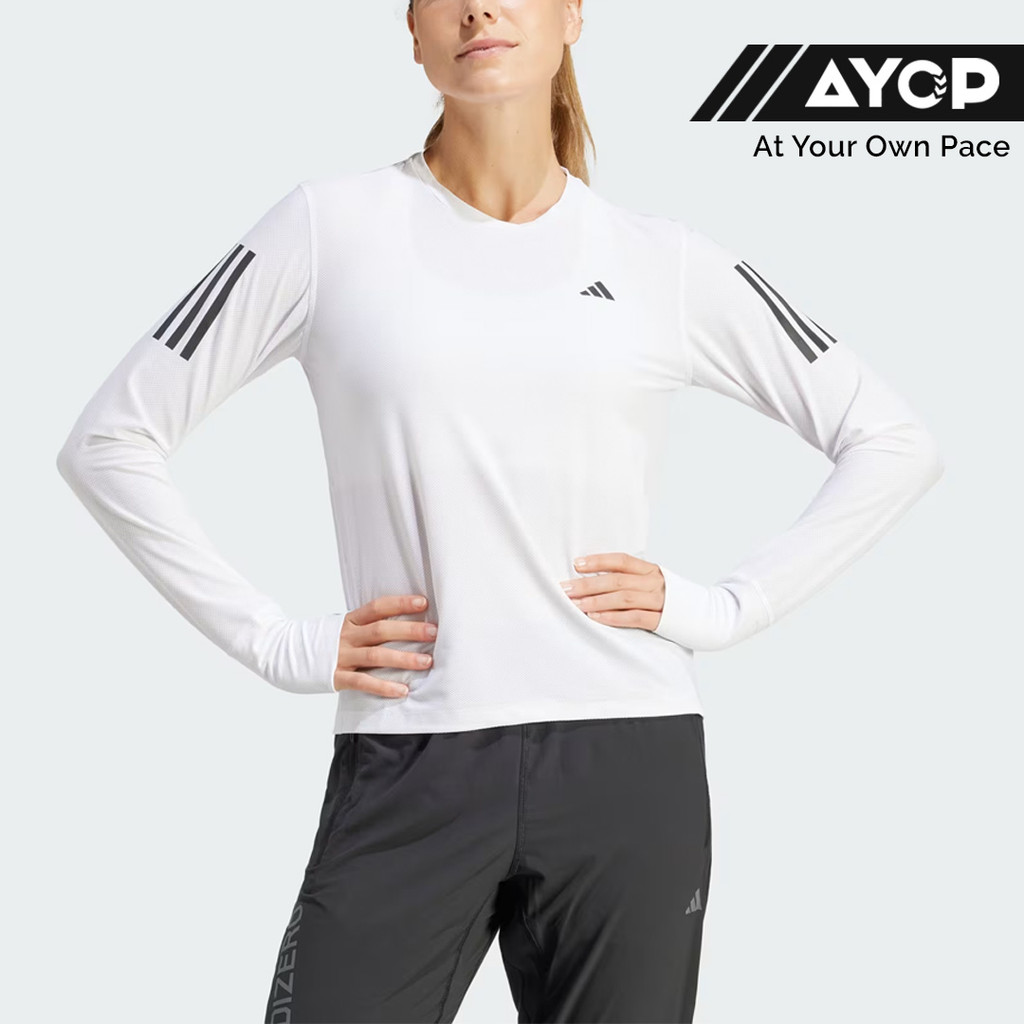 Adidas Own The Run Long Sleeve Women's Running T-Shirt - White