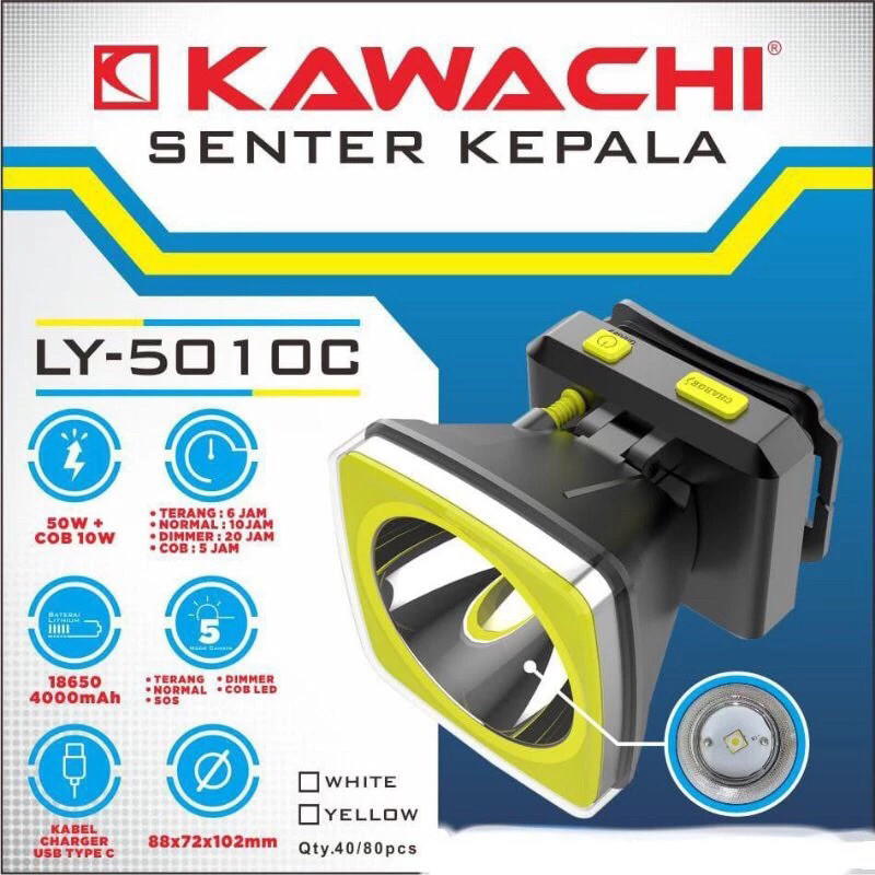 Senter Kepala Kawachi 50 Watt Kawachi LY-5010C