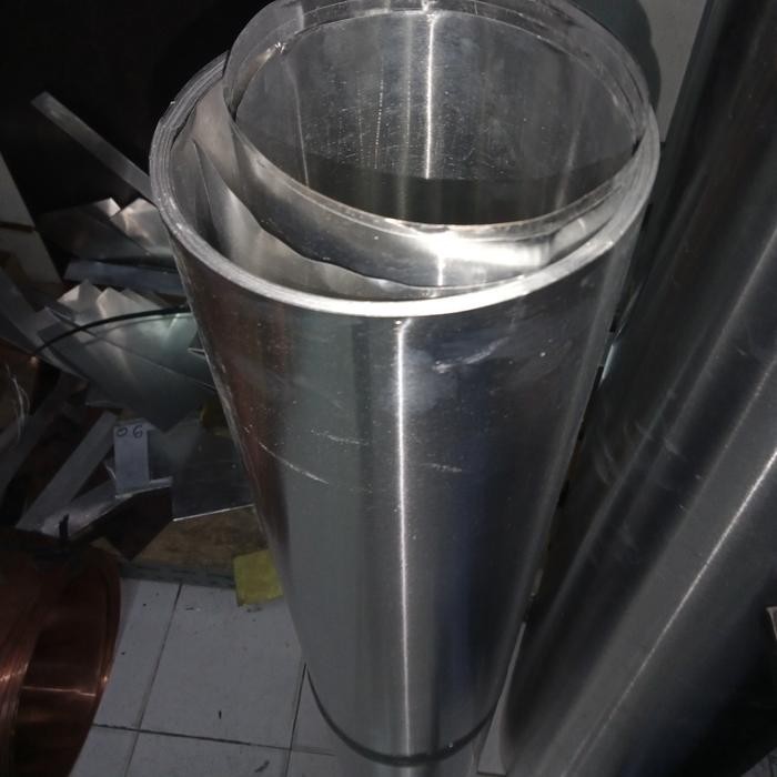 plat seng aluminium 0.12mm x 1 meter/meter