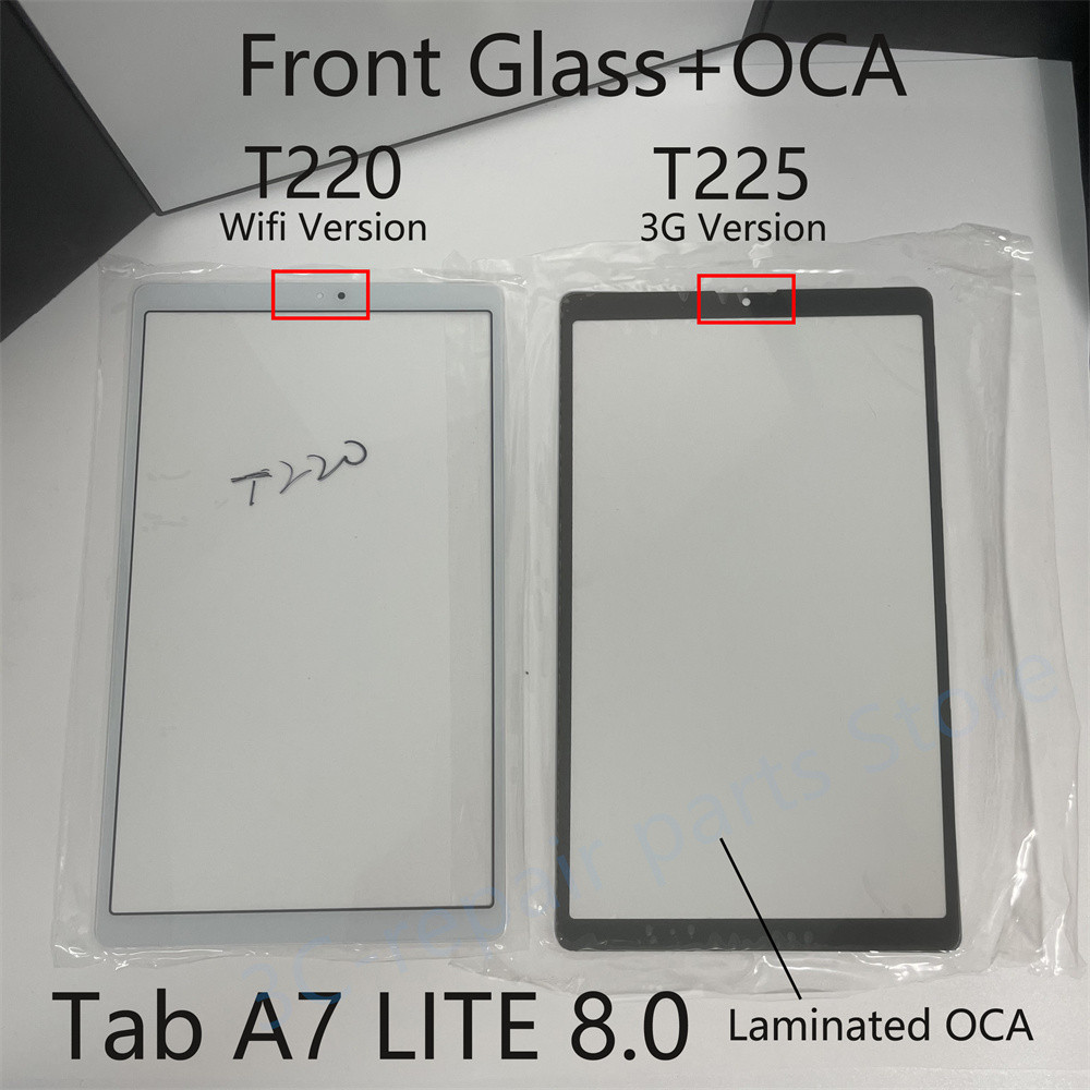 TOP LCD Tou Screen Front Outer Glass Lens For Samsung Galaxy Tab A7 Lite T220 T225 Tablet splay Pane