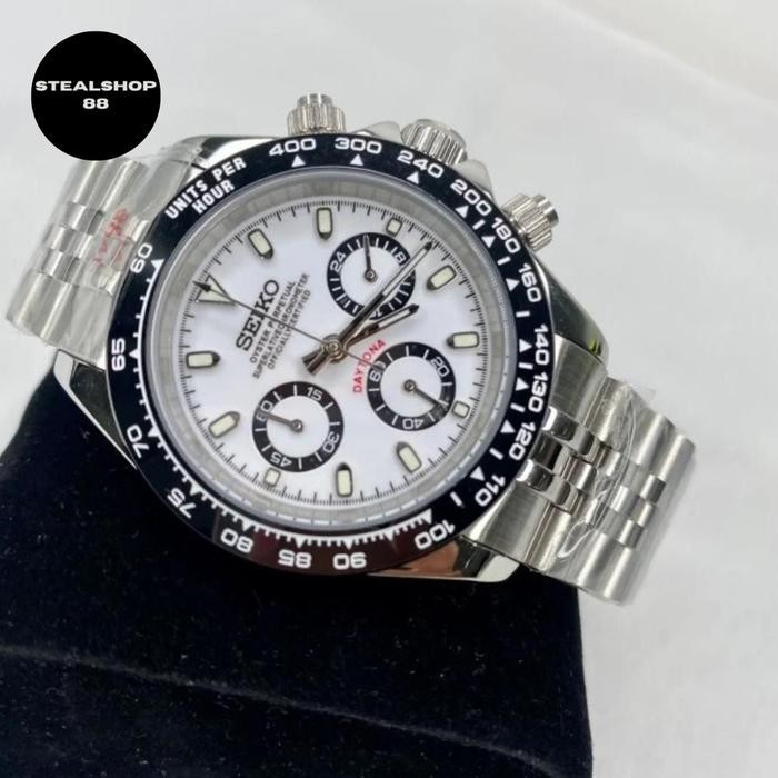 Seiko Daytona Panda Jubilee Strap VK63 Chronograph Exclusive Built