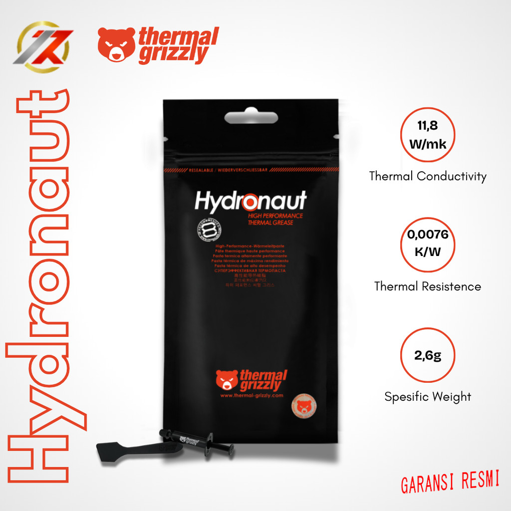 THERMAL GRIZZLY Hydronaut Thermal Paste 1 Gram | Pasta Thermal Grizzly Hydronaut 1 Gram
