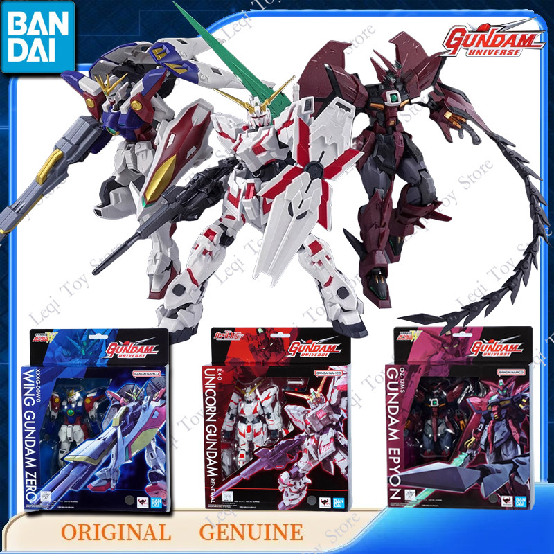 Bandai Genuine GU GUNDAM UNIVERSE OZ-13MS EPYON RX-0 UNICORN XXXG-00W0 WING GUNDAM ZREO Action Anime