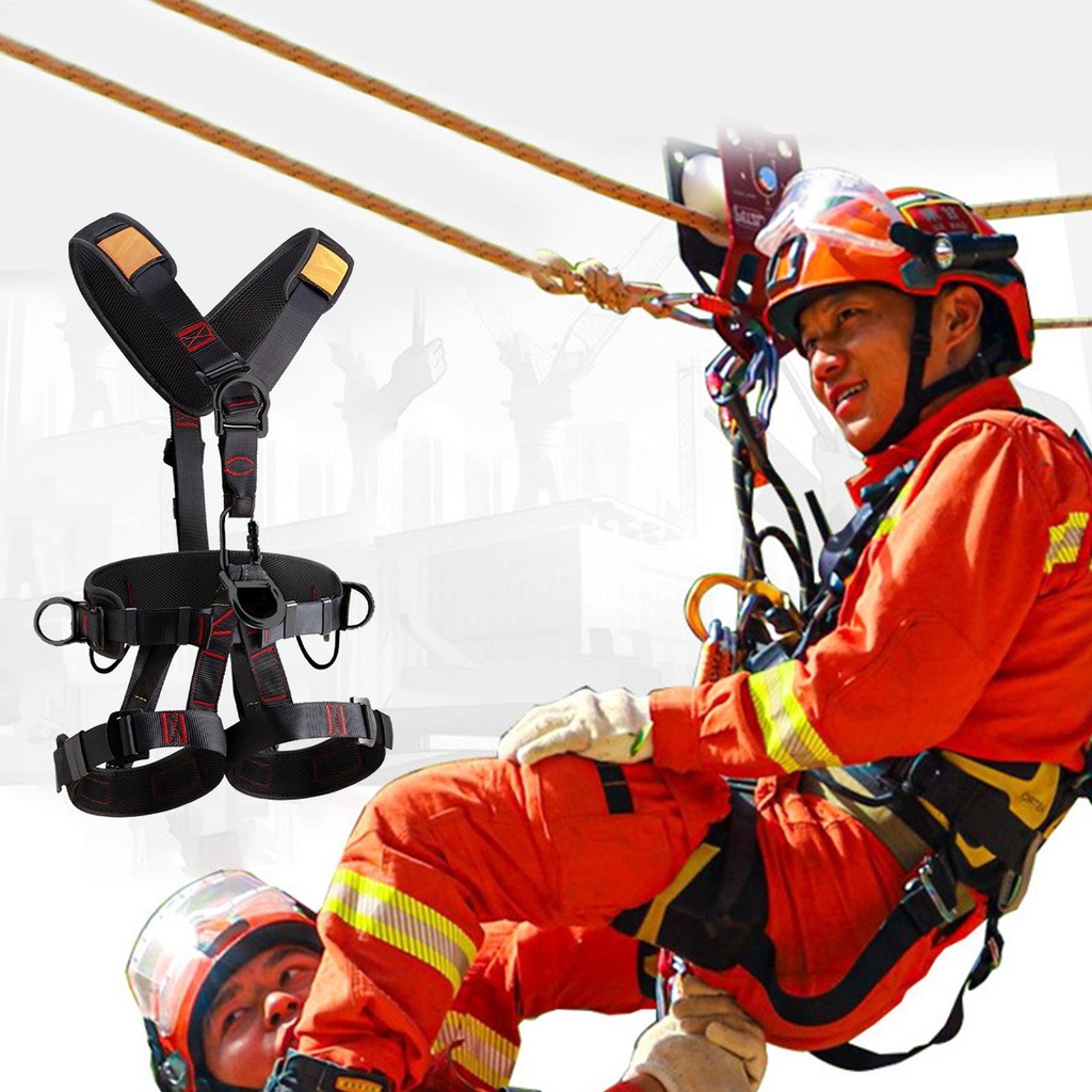 Climbing Harness Adjustable Fall Protection Harness Detaable Fall Harness For Men Tree Climbing Gear