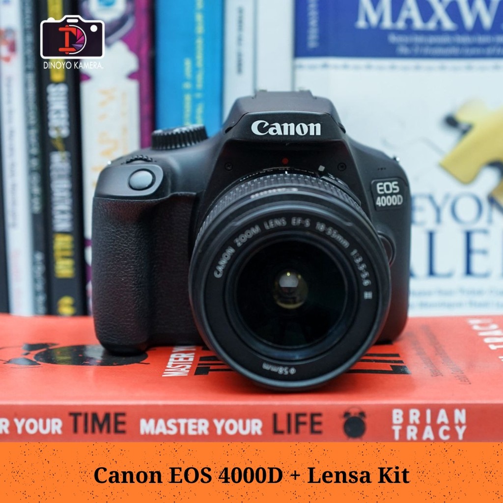 CANON 4000D + KIT 18 55MM Kondisi Second Baik