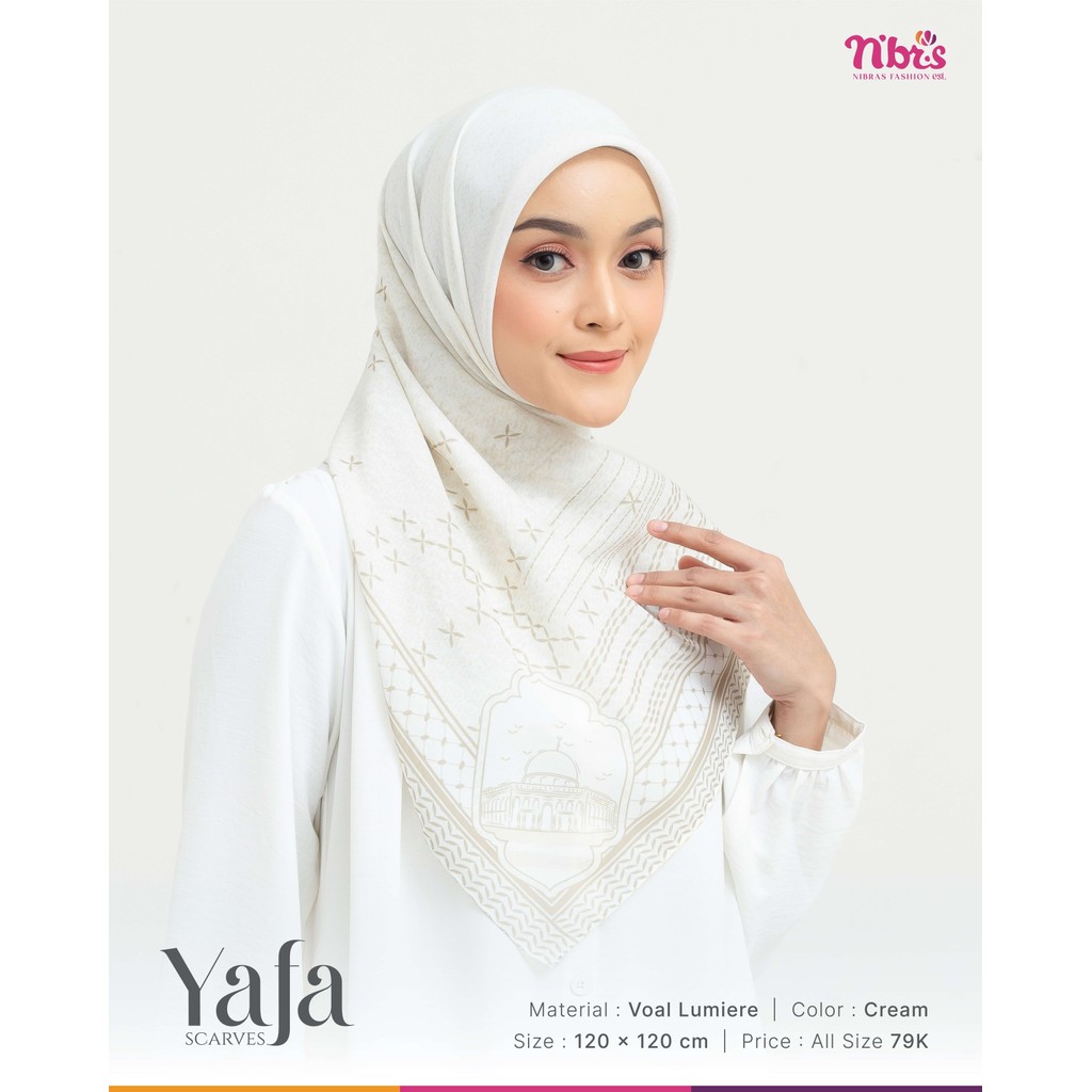 NIBRAS HIJAB SEGIEMPAT YAFA SCARVES | NIBRAS HIJAB TERBARU