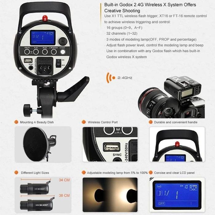 Godox SK400II Studio / Godox Flash SK400II / Godox SK400II / SK400II