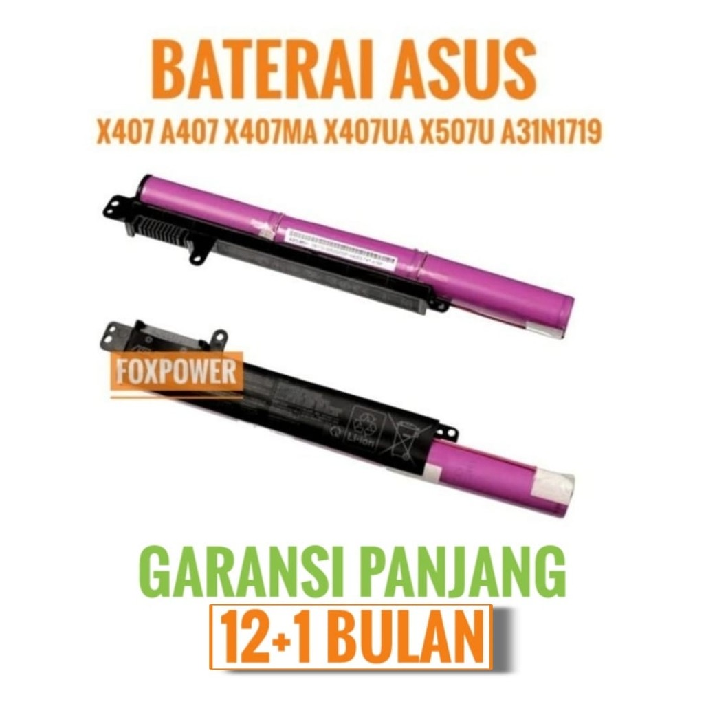 Baterai Laptop Asus A407 A407U A407UA A407M A31N1719
